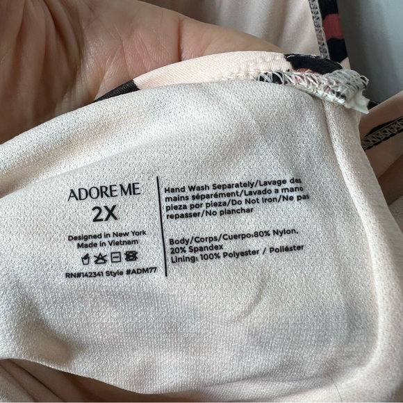 NEW Adore Me Womens Plus Size One Piece Bathing Suit Swim Leopard Print 2X 671 - Picture 13 of 15